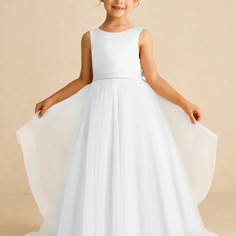 Elegant White Dress with Matching Shoes